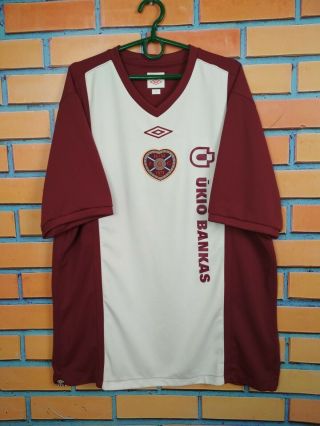 Heart Of Midlothian Jersey 2010 2011 Home Size Xl Shirt Football Soccer Umbro