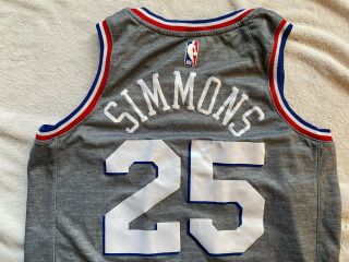 Nike Connect NBA Ben Simmons Philadelphia 76ers Swingman Jersey Sz.  44 3