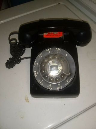 Vintage Black Rotary Telephone Model 500