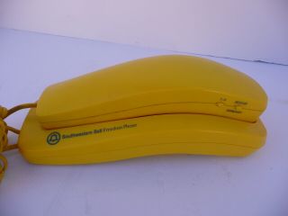 Vintage Southwestern Bell Yellow Freedom Phone Corded 2
