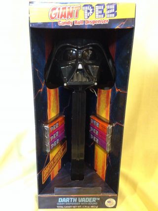 Large Star Wars Darth Vader Giant Pez Candy Roll Dispenser 12 " With Sound