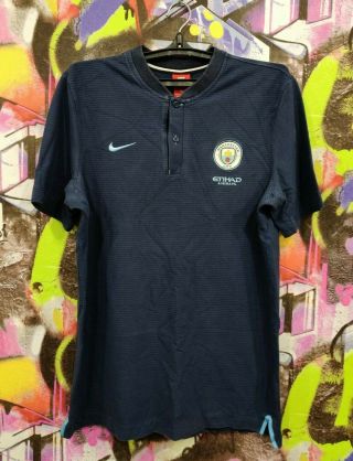 Manchester City England Football Shirt Soccer Jersey Training Top Nike Mens L