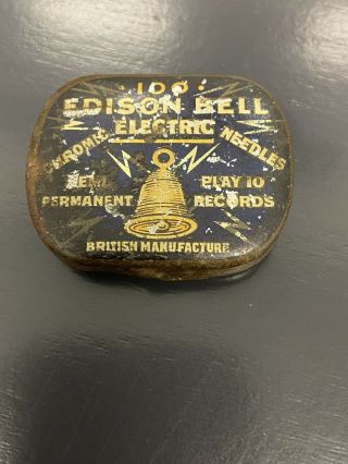 Phonograph Victrola Gramophone Needle Tin Edison Bell Electric Chromic