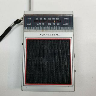Vintage REALISTIC MODEL 12 - 719 AM/FM TRANSISTOR RADIO shack 3