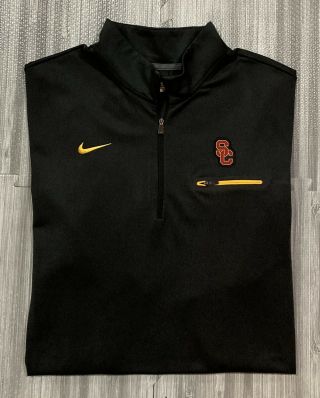 Nike Dri - Fit Usc Trojans Southern Cal 1/2 Zip Performance Jacket Men 2xl