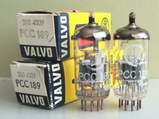 2 X Valvo Pcc189 (7es8) Tube,  Nib,  Made In Holland