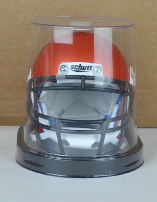 Ncaa Miami Hurricanes Orange Chrome Schutt Authentic Mini Football Helmet