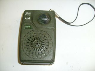Vintage Electro Brand Solid State Am Transistor Radio,  For Repair Parts 633