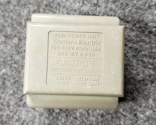 Bell System Western Electric Transformer/power Unit 85b1 For Touch - A - Matic