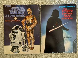 Star Wars 1978 & Empire Strikes Back 1980 Storybook Scholastic Vintage Set Of 2