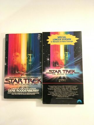 Star Trek The Motion Picture Vhs,  Book