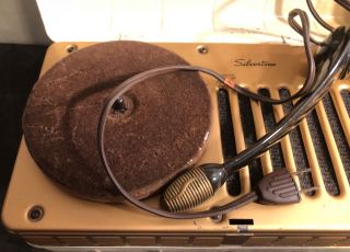 Vintage Silvertone Portable Phonograph Record Player in Metal Case 3