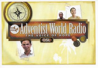 Qsl Adventist World Radio Awr 2004 Agat Guam Pacific Voice Of Hope London Dx Swl