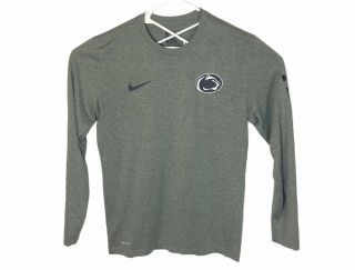 Nike Penn State Nittany Lions Dri - Fit Long Sleeve Shirt Athletic Cut Mens Size L