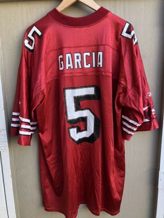 San Francisco 49ers Jeff Garcia 5 Men’s Reebok Red Nfl Jersey Shirt Size Xl