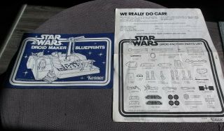 Star Wars Droid Maker Blueprint Booklet & Order Form 1979