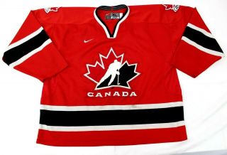 Vintage Team Canada Sewn Nike Olympic Hockey Jersey Men 