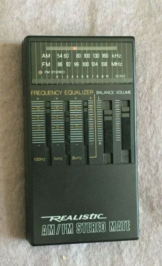 Vintage Realistic Am/fm Stereo Mate 12 - 126 W/frequency Equalizer
