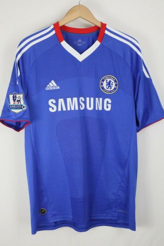 Adidas Chelsea Football Club Jersey Samsung Barclays Premier League Blue Sz L