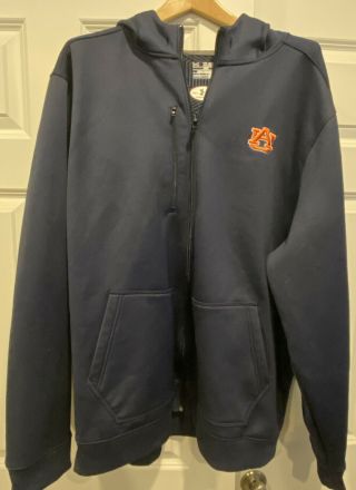Auburn Under Armour Heatgear Full Zip Jacket W/hood,  3xl,
