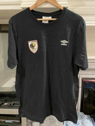 Umbro Fc Harlem Soccer T Shirt 100 Cotton Black Mens Size Xl Vintage Euc
