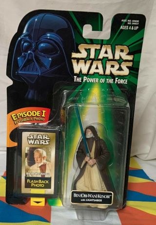 Hasbro Kenner Star Wars Power Of The Force Ben Obi - Wan Kenobi Lightsaber Nip 
