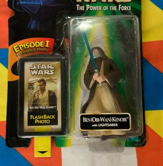 Hasbro Kenner Star Wars Power of the Force Ben Obi - Wan Kenobi Lightsaber NIP ' 98 2