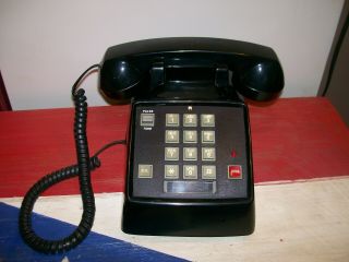 Vintage Radio Shack Push Button Desk Business Phone Model 43 - 377 Pulse Tone Hold