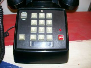 Vintage Radio Shack Push Button Desk Business Phone Model 43 - 377 Pulse Tone Hold 2