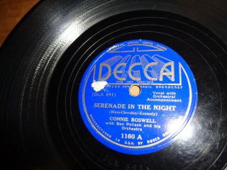 30s Decca Sunburst Lb.  Jazz 78/connie Boswell W.  Ben Pollack Orch.