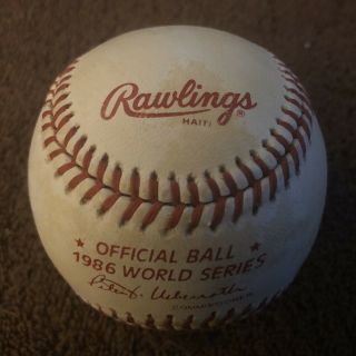 1986 World Series York Mets Vs Boston Red Sox Official Baseball Mlb Rawlings