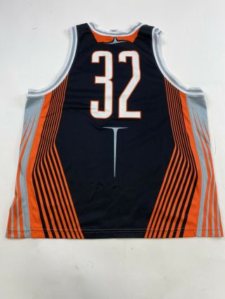 Nike Team Oregon State Beavers Basketball Jersey Mens XL Black Orange 2