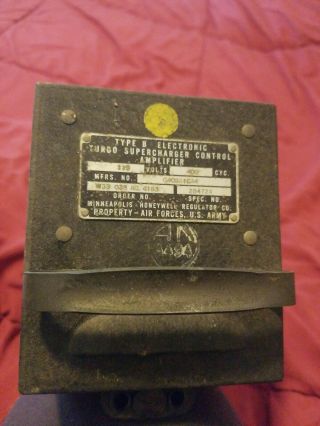 Vintage Honeywell Military Turbo Tube Amplifier Ham Radio Us Army Air Force