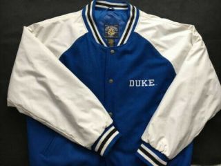 Steve & Barry’s Ncaa Duke Blue Devils Varsity Letterman Jacket Sz L