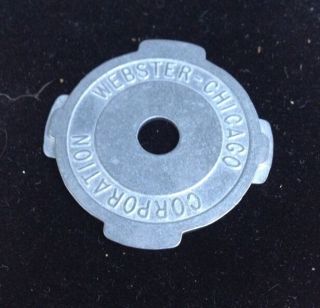 Vintage Metal Webster Chicago 45 Rpm Record Insert Adapter Patent Applied (1)