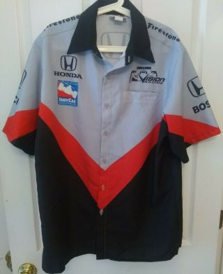 Honda Indy Car Revi Racing / Pit Crew / Mechanic Short Sleeve Shirt - Size L