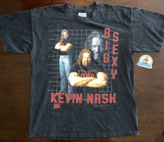 “big Sexy” Kevin Nash 1998 Wcw Nwo Officially Licensed T - Shirt Large