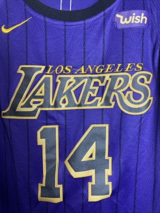 BRANDON INGRAM Los Angeles LAKERS Nike WISH Purple Swingman Jersey Mens Size 52 3