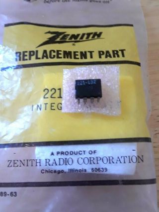 Zenith 221 - 132 Integrated Circuit Repl Ecg863,  Nte863