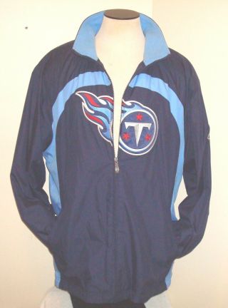 Reebok Nfl Tennessee Titans Stadium Jacket - Warmup Fleece Lined Men 