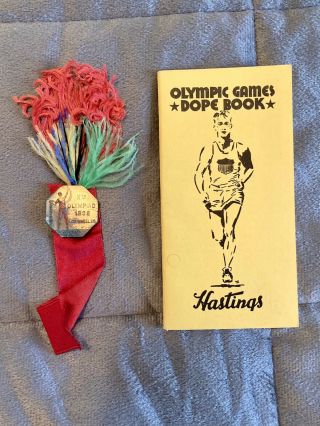 1932 Olympic Games Los Angeles Pin & Booklet