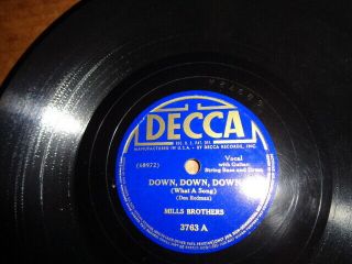 Early 40s Decca Blue Lb.  78/mills Brothers/e
