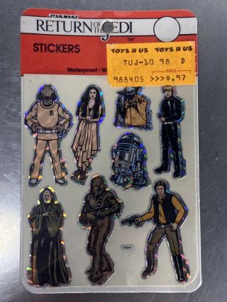 Vintage Star Wars 1983 Return Of Thr Jedi Sticker Set Drawing Board