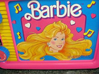 Vintage Mattel Barbie portable AM/FM Radio With microphone AMP 2