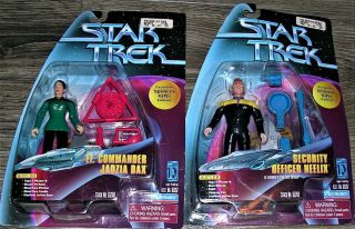2 1997 Moc Star Trek Spencers Gifts Exclusive Figures Neelix & Jadzia Dax