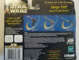 STAR WARS JANGO FETT BLASTER ELECTRONIC KEY CHAIN LIGHT & SOUND 2