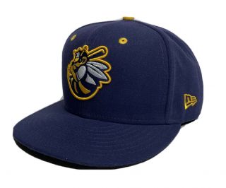 Salt Lake City Bees Milb Baseball Era 59fifty 7 1/2 Fitted Hat Cap Navy Euc