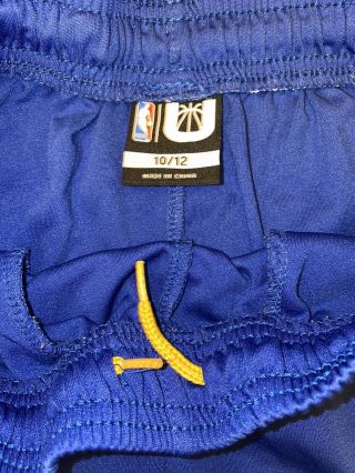Steph Curry Golden State Warriors 30 Youth NBA UNK Basketball Shorts Size 10 - 12 3