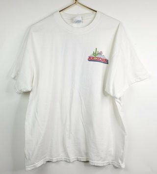 Vintage 90s U Of A Arizona Wildcats Ncca College T - Shirt Xl Distressed