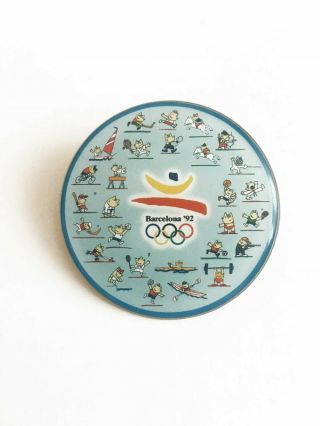 Olympics Barcelona 1992 Badminton,  Football,  Judo,  Table Tennis,  Wrestling Badge